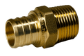 3/4 Inch PEX-B Barb Crimp X 1/2 Inch MALE NPT ADAPTER