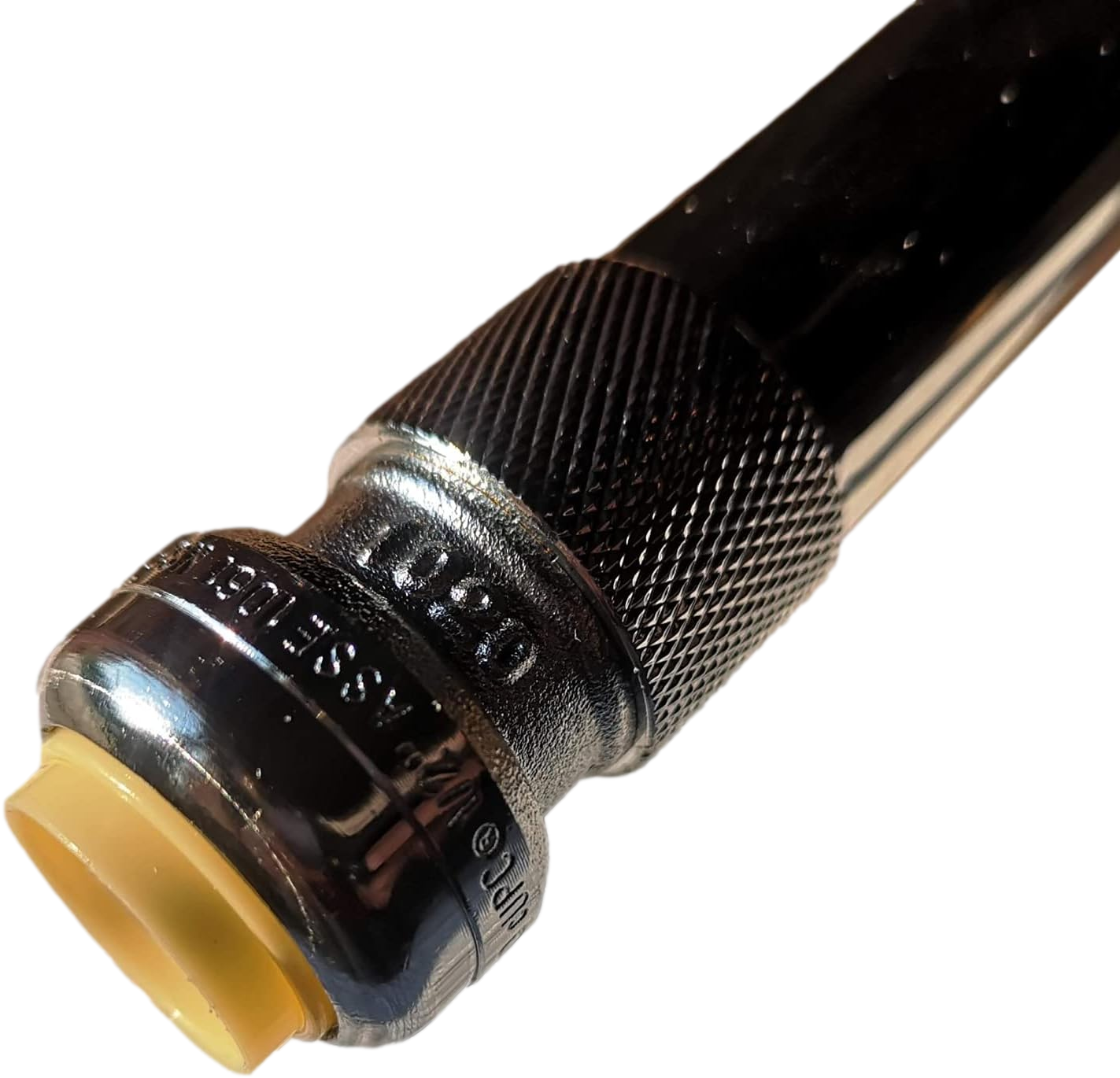 1/2 Inch Push-to-Connect x 3/4 Inch GHT Valves Anti-Siphon Frost Free Sillcock 10 Inch Long,