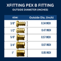 1 inch x 3/4 inch PEX-B Barb Elbow