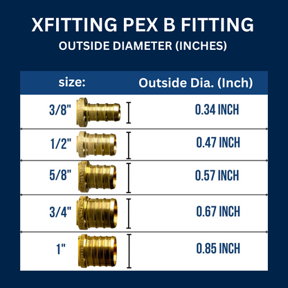 3/4 Inch Pex x 3/4 Inch Female Swivel Adapter Measuring  Specifically Pex Barb Crimp FNPT