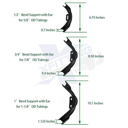 1/2 Inch Pipe BEND WITH EAR