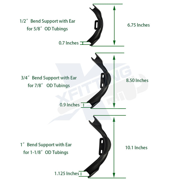 1/2 Inch Pipe BEND WITH EAR