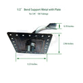 1/2 Inch Pipe Bend w/ Plate