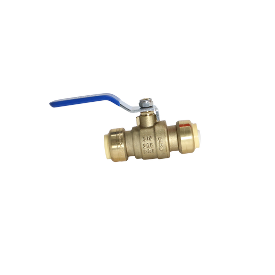 3/4 inch Push-to-Connect Ball Valve, Blue (Cold)