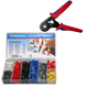 1-Pack 1200 Pcs Wire Ferrules with Crimpers Pliers Kit, Adjustable Ratchet Tools with Terminals Connectors AWG 23-7, 0.5-10mm²