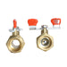 3/4 inch PEX-B Barb x 3/4 inch Male Ball Valve with Tee Handle
