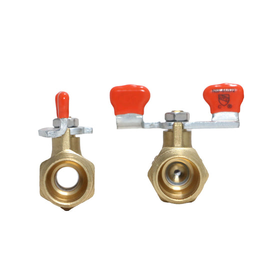 1/2 inch PEX-B Barb x 1/2 inch Male Ball Valve with Tee Handle