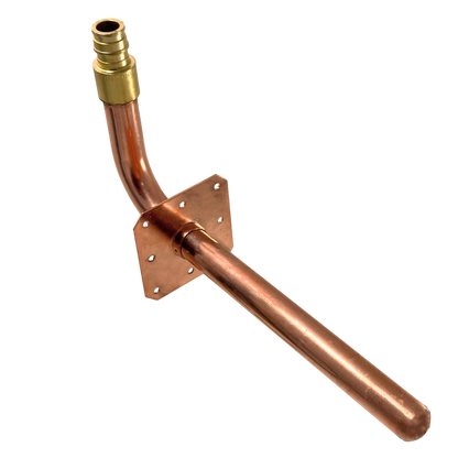  Measuring 1/2 inch Pex A Stub Out Elbow with Flange | 3-1/2"x 8" Specifically 