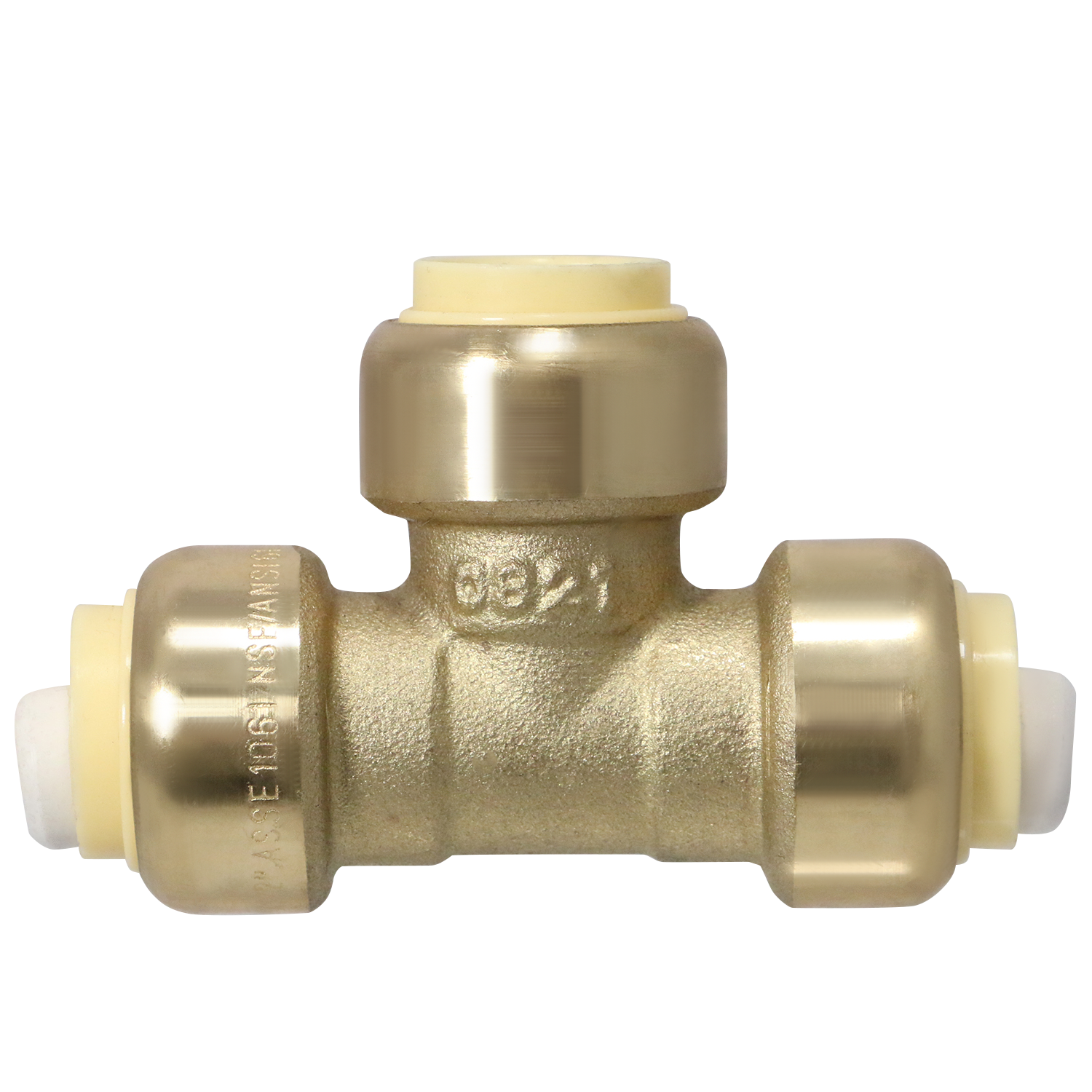  1/2" x 1/2" x 1/2" Push Fit Tee Push to Connect Tee Push Fit 1/2 inch Elbow with Drop Ear Push to Connect Elbow with Drop Ear Measuring 1/2 inch x 1/2 inch x 1/2 inch Specifically Push Fit TeePush Fit Elbow