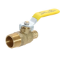  Barb Crimp Pex Male Ball Valve Full Port Brass Measuring Pex B 1/2" x 1/2" Male Ball Valve Specifically Pex B Male Ball Valve