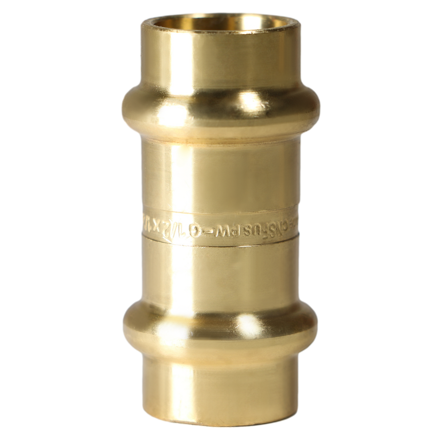  Press Coupling Measuring 1/2 in x 1/2 in Press Coupling, Brass Specifically Coupling