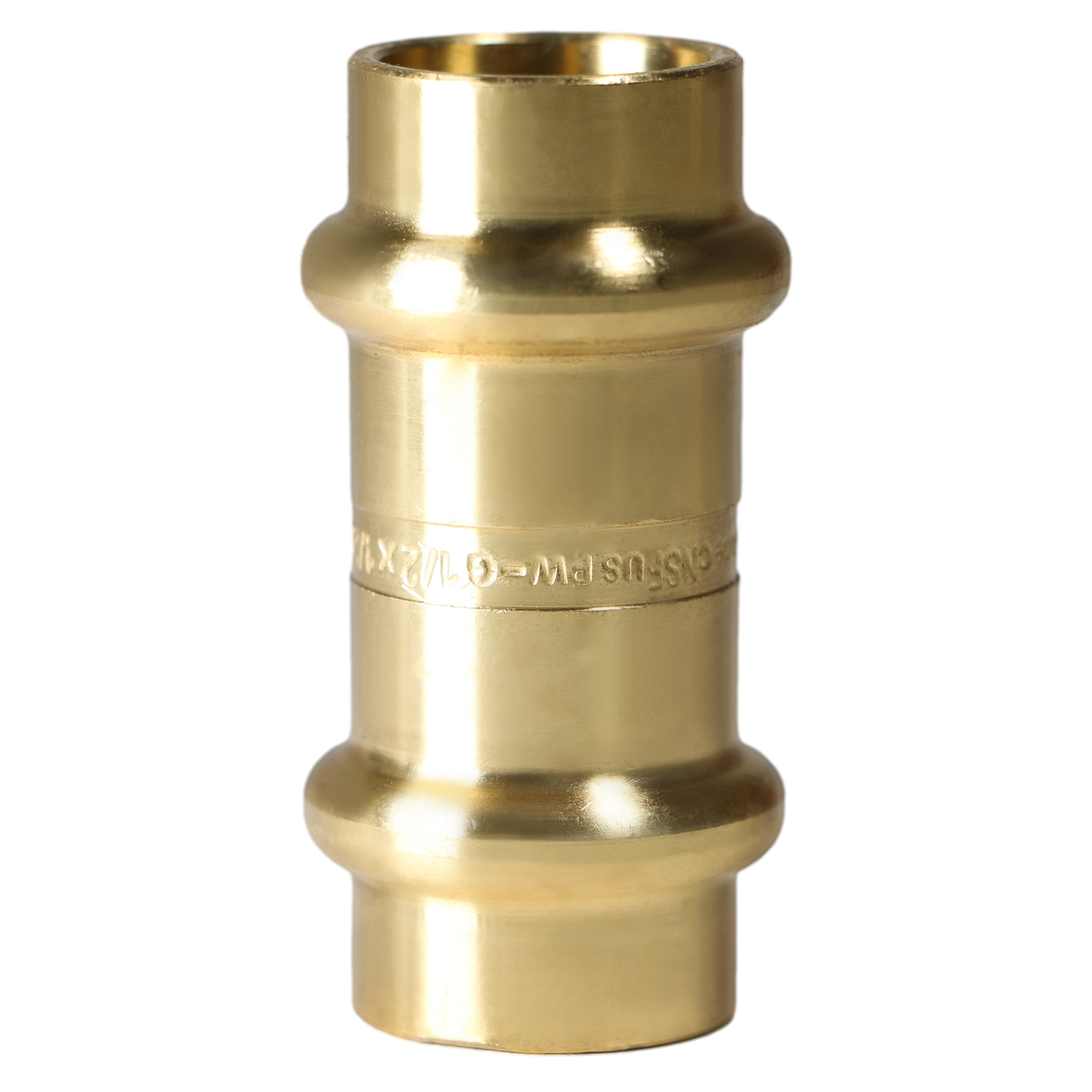  Press Coupling Measuring 1/2 in x 1/2 in Press Coupling, Brass Specifically Coupling