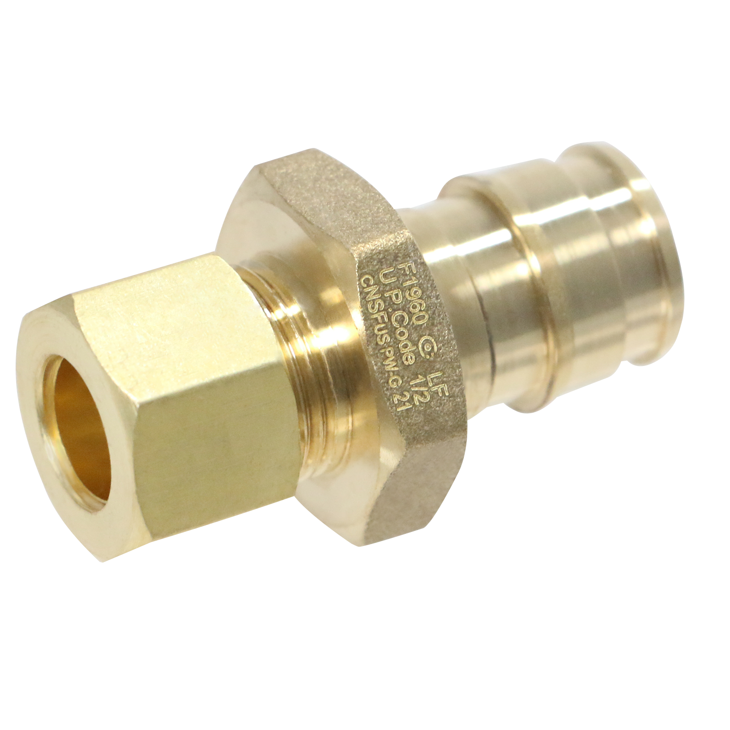 Pex A Expansion OD Straight Transition Adapter Measuring Pex A 1/2" x 3/8" OD Straight Expansion traight Transition Adapter Specifically Pex A Expansion OD Straight Transition Adapter