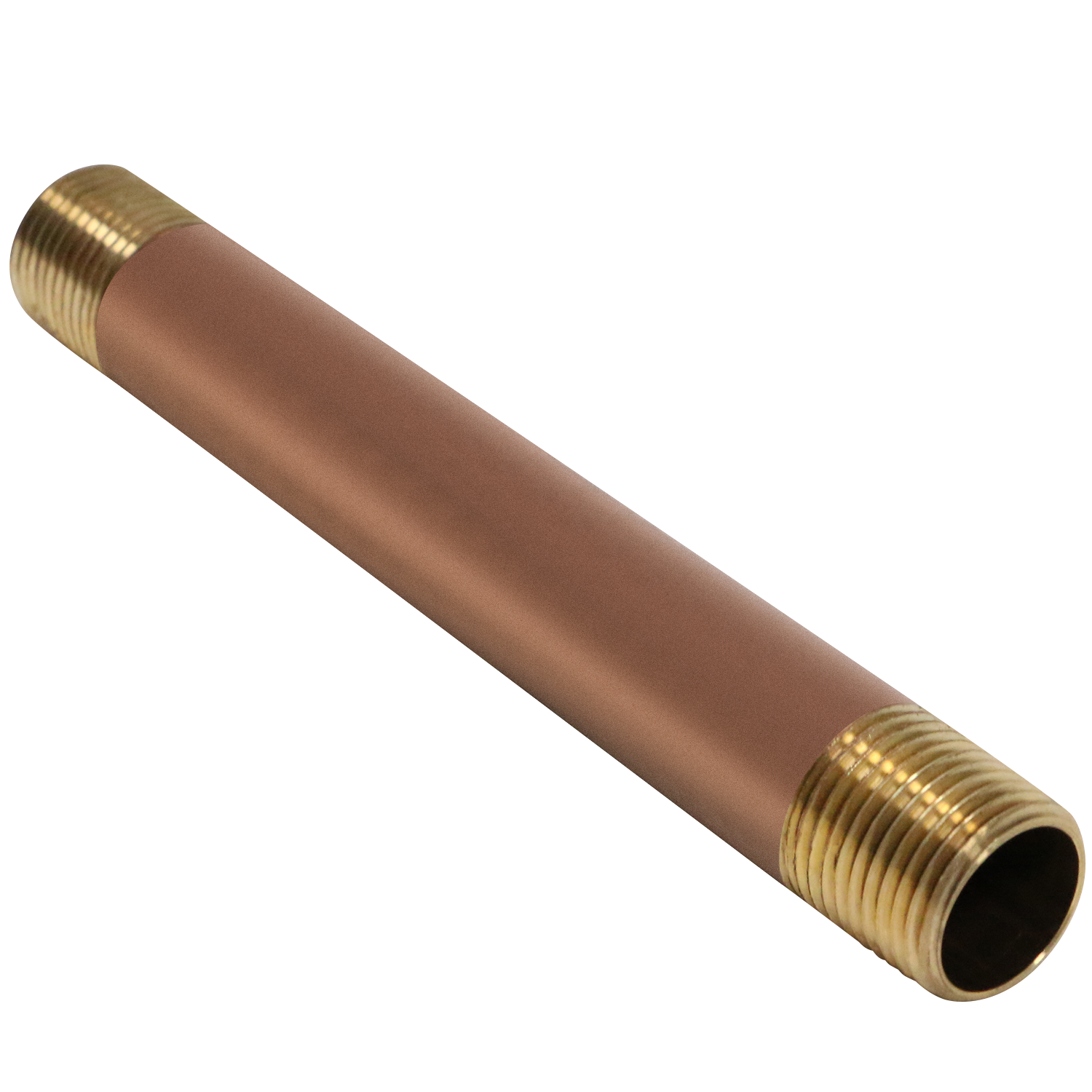 1/2 in x 6 in Red Brass Nipple 3/4 in x 1-3/8 in Red Brass Nipple Measuring 1/2 inch x 6 inch Specifically Brass NippleBrass Nipple