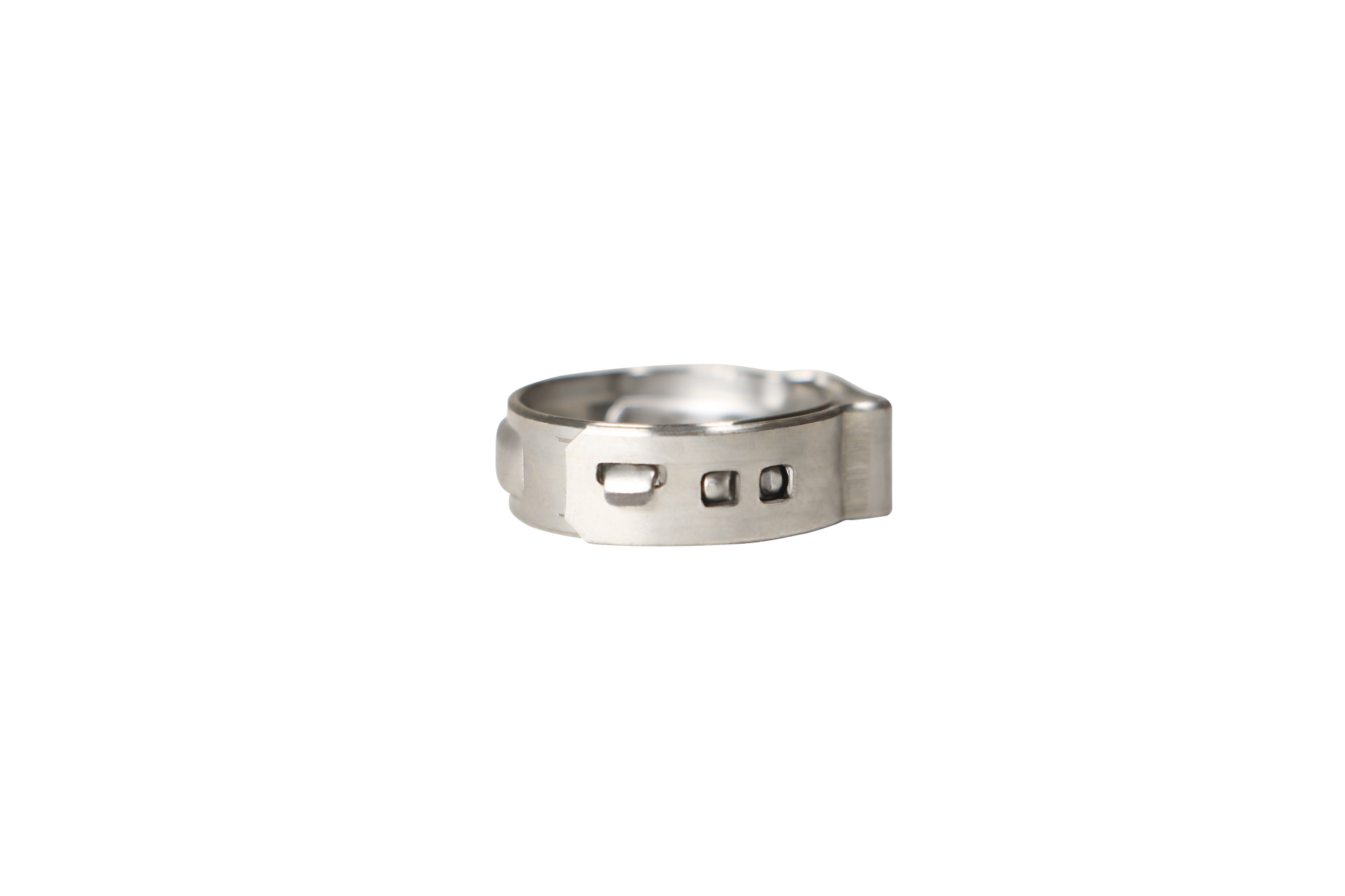 PEX 304 Stainless Steel Cinch Crimp Ring Measuring 3/8 Inch PEX Steel Cinch Crimp Ring Specifically Pex Barb Crimp Cinch