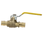 Pex-A  Expansion Ball Valve with Drain Measuring Pex A 1/2" x 1/2" Ball Valve with Drain Specifically Pex A Ball Valve with Drain
