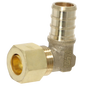  Pex Barb Crimp x OD Compression Transition Elbow Adapter Measuring Pex B 1/2" x 3/8" OD Compression Elbow Adapter Specifically Pex Barb Crimp Adapter