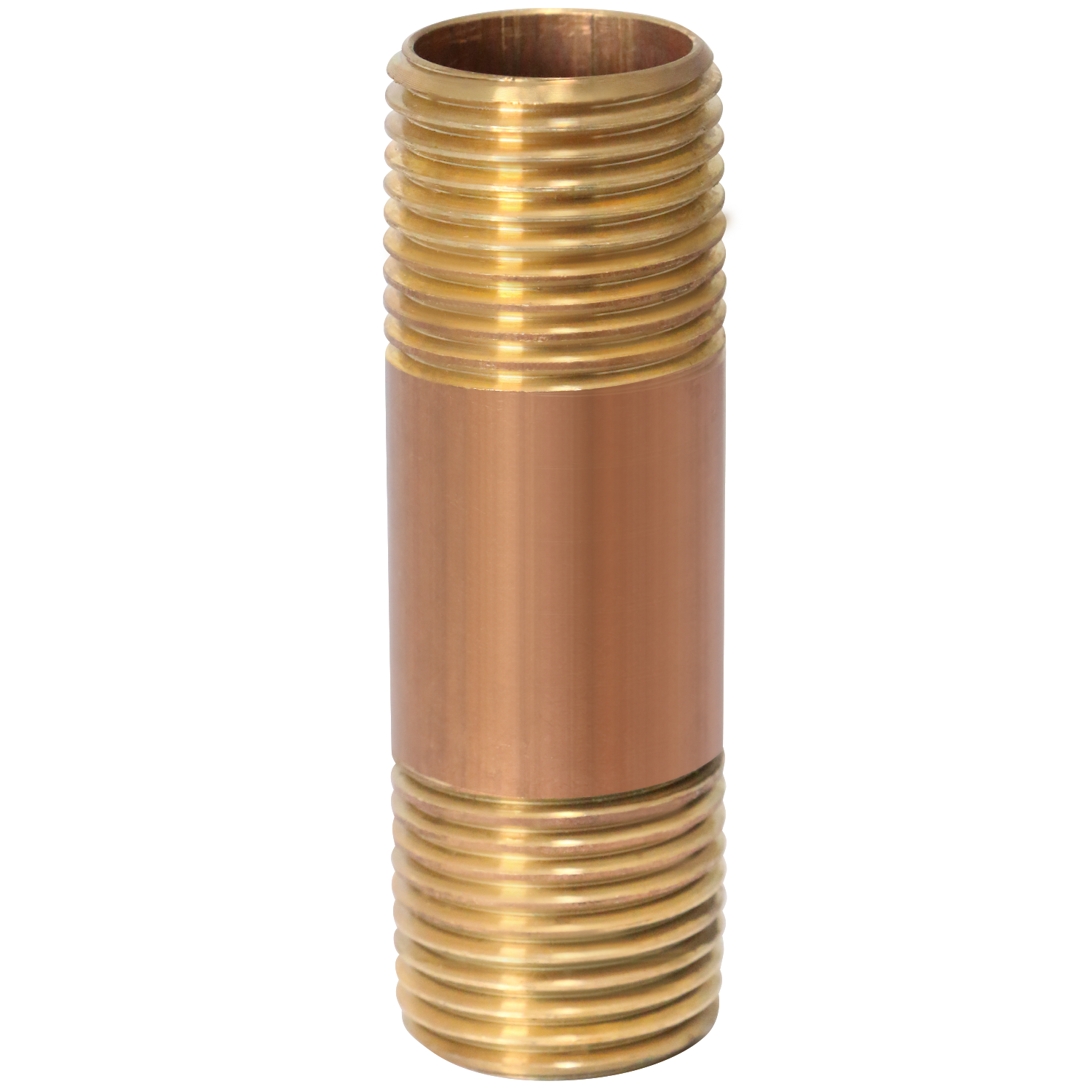  Red Brass Nipple | 1/2 in x 2-1/2 in 1 Pc Premium Washing Machine Outlet Box with Center Drain 1/2 Inch MIP / Sweat x 3/4 inch MHT Measuring 1/2" x 2-1/2" Specifically Red Brass Nipplewashing machine outletwashing machine outlet