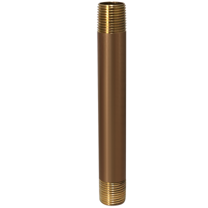 1/2 in x 6 in Red Brass Nipple 3/4 in x 1-3/8 in Red Brass Nipple Measuring 1/2 inch x 6 inch Specifically Brass NippleBrass Nipple