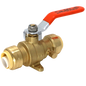  Push Fit Ball Valve with Drain and Drop Ear Pex A Expansion Dual OD Compression Straight Valve Measuring 1/2" Push Fit Ball Valve Specifically Push Fit Ball ValvePex A Expansion Valves