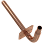  Pex Barb Crimp Copper Stub Out 3/4 inch Water Pressure Regulator with Gauge Measuring 1/2 inch Pex B Stub Out Elbow with Flange, 4"x 6" Specifically Pex Barb Crimp Stub OutWater Regulator