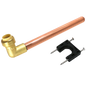  1/2" Push Fit Stub Out Elbow 8 Inch Measuring 1/2" Push Fit, 8" Long Specifically Push Fit Stub OutPush Fit Slip Coupling