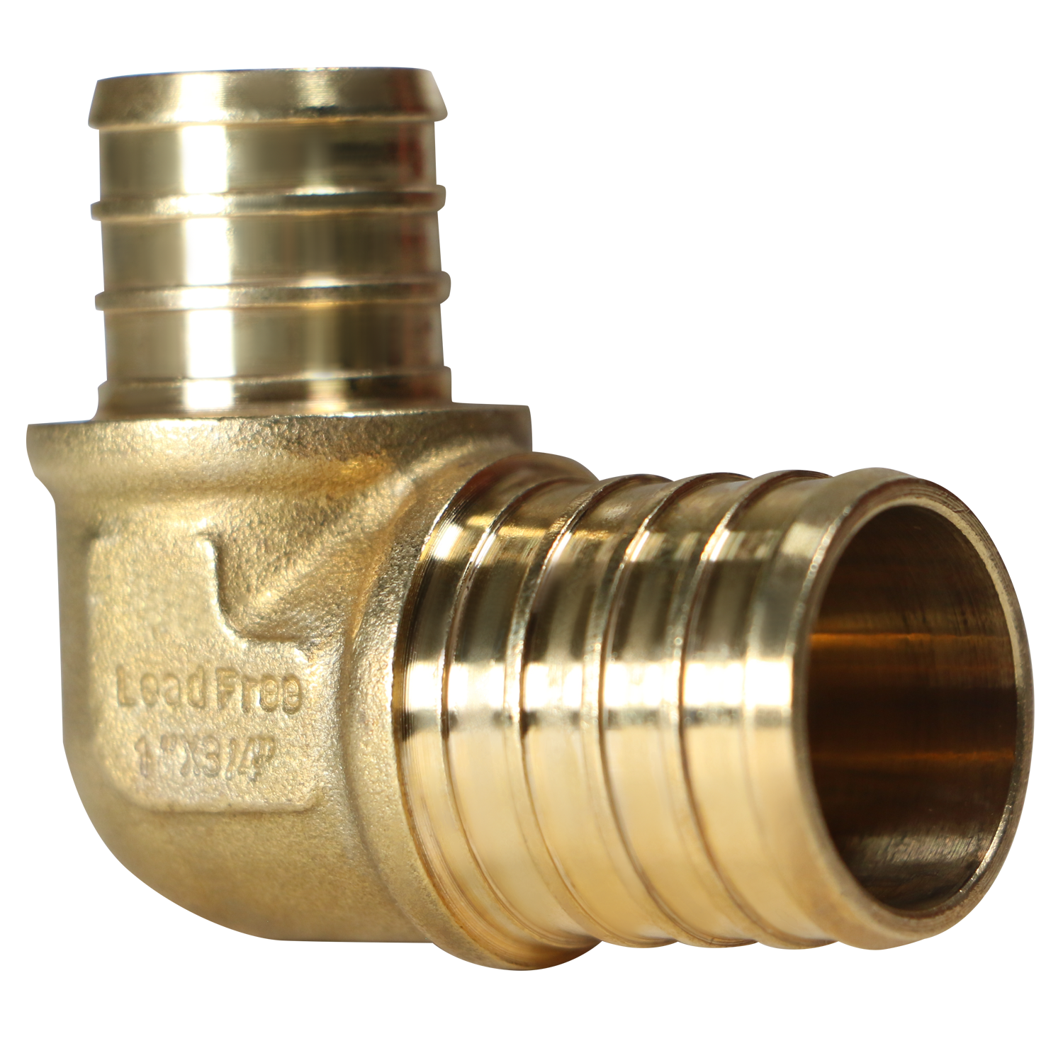  Pex Barb Crimp Reducing Elbow Measuring 1" x 3/4" Pex B Elbow Specifically Pex Barb Crimp Elbow