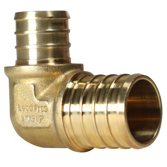  Pex Barb Crimp Reducing Elbow Measuring 1" x 3/4" Pex B Elbow Specifically Pex Barb Crimp Elbow