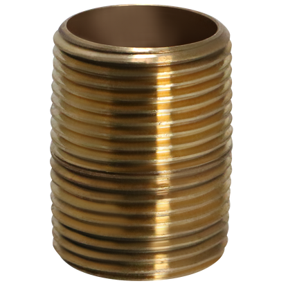 3/4 in x 1-3/8 in Red Brass Nipple 3/4 in x 1-1/2 in Red Brass Nipple Measuring 3/4 inch x 1-3/8 inch Specifically Brass NippleBrass Nipple