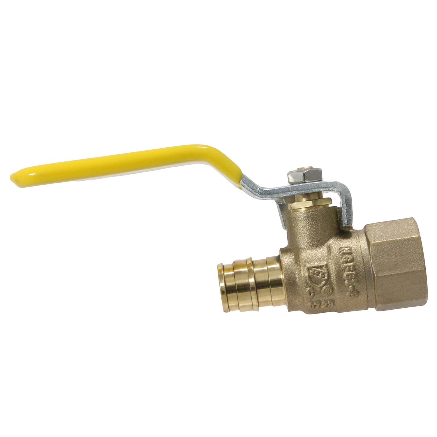Pex-A Expansion FNPT Ball Valve Measuring Pex A 1/2" x 1/2" Female NPT Ball Valve Specifically Pex A Female NPT Ball Valve