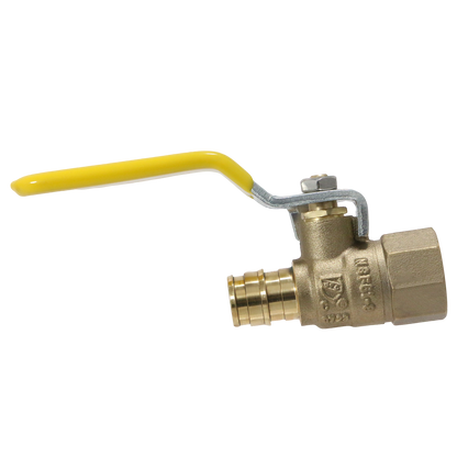 Pex-A Expansion FNPT Ball Valve Measuring Pex A 1/2" x 1/2" Female NPT Ball Valve Specifically Pex A Female NPT Ball Valve