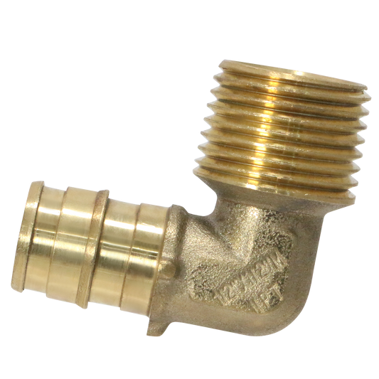 XFITTIG Pex-A Expansion MNPT Elbow Measuring Pex A 1/2" x 1/2" Male NPT Elbow Specifically Pex A Male NPT Elbow
