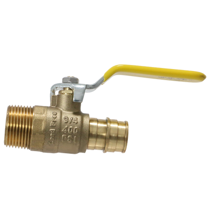  Pex-A Expansion MNPT Ball Valve Measuring Pex A 3/4" x 3/4" Male NPT Ball Valve Specifically Pex A Male NPT Ball Valve
