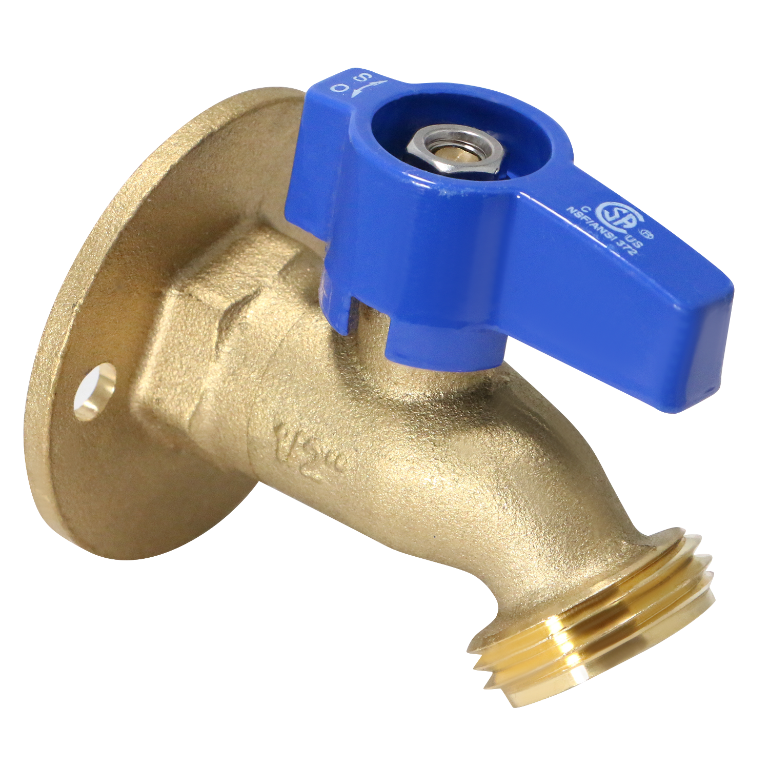  1/2" FPT x 3/4" GHT 1/4 Turn Hose Bibbs with Flange 1" CTS x 1" CTS x 1" PVC Push Fit Tee Push To Connect Tee Measuring 1/2" FPT x 3/4" GHT Specifically Hose BibbPush Fit PVC to CTS Tee