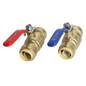  Measuring 3/4 inch Push Fit Ball Valve, Red (Hot) Specifically 