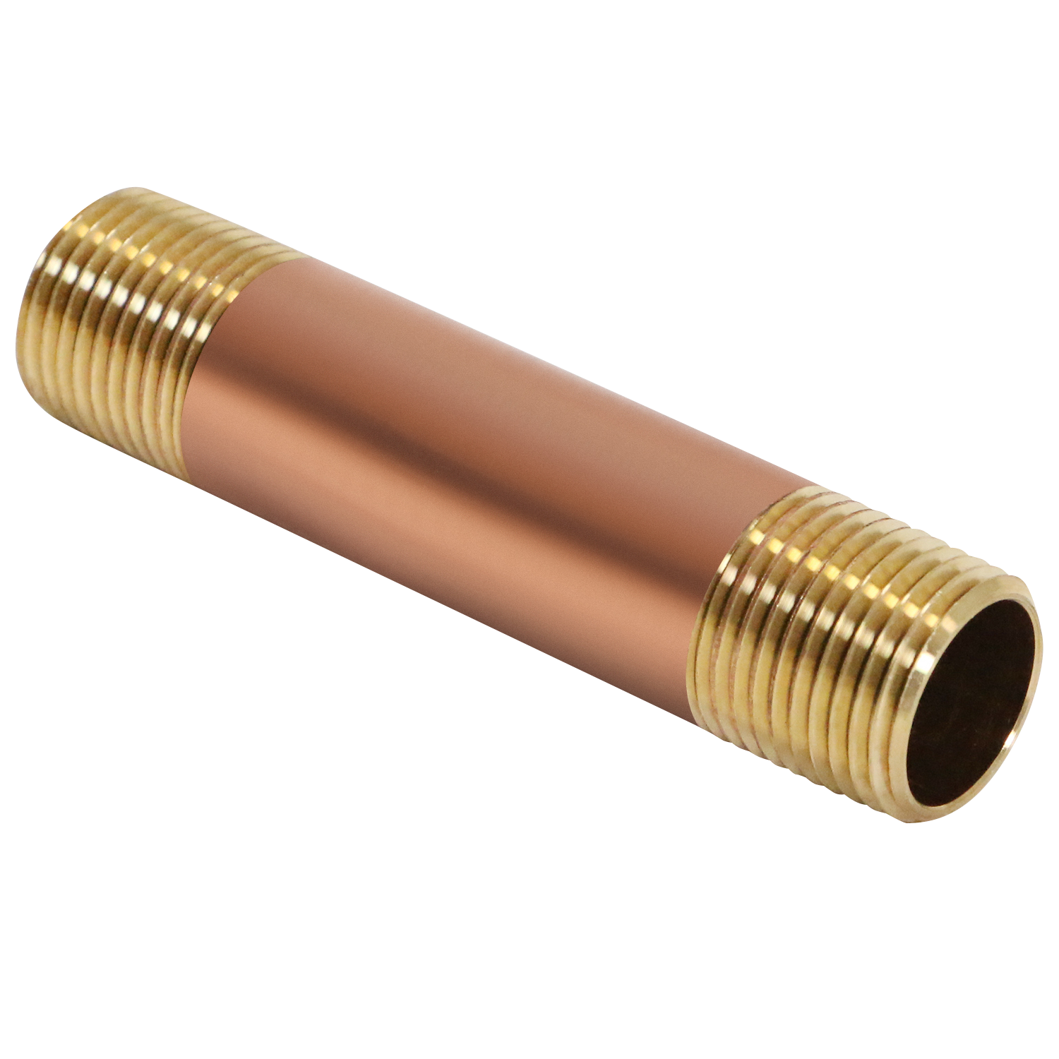 1/2 in x 3-1/2 in Red Brass Nipple 1/2 in x 4 in Red Brass Nipple Measuring 1/2 inch x 3-1/2 inch Specifically Brass NippleBrass Nipple