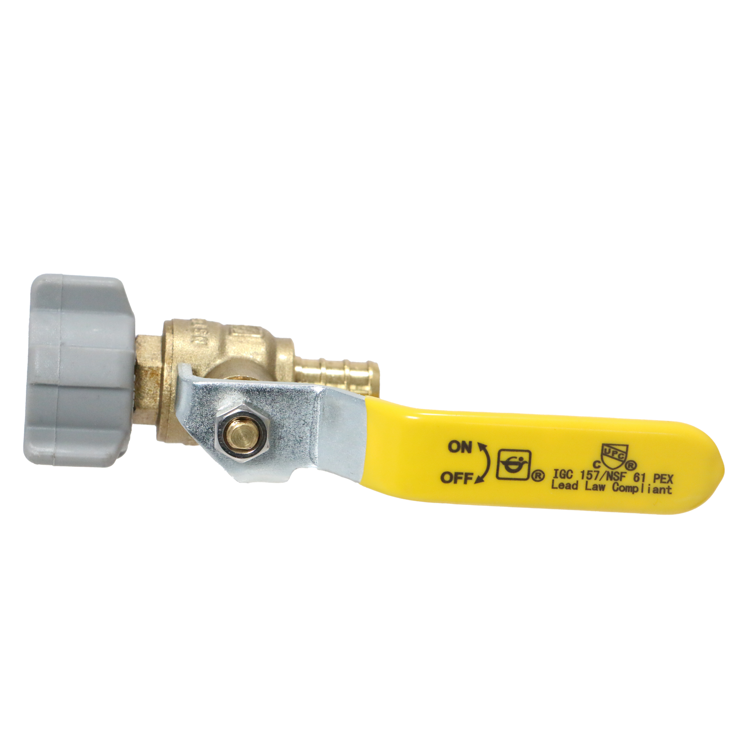 Pex Barb Crimp Swivel Ball Valve Measuring Pex 1/2" x 1/2" Swivel Ball Valve Specifically Pex Ball Valve