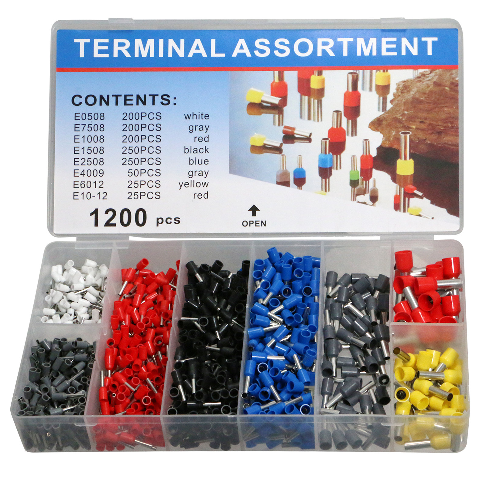 1-Pack 1200 Pcs Wire Ferrules with Crimpers Pliers Kit Adjustable Ratchet Tools with Terminals Connectors AWG 23-7 0.5-10mm² Red Brass Nipple | 1/2 in x 2-1/2 in Measuring 1 Specifically Wire FerrulesRed Brass Nipplewashing machine outlet