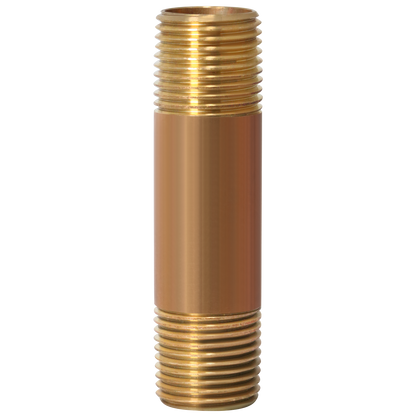 1/2 in x 3 in Red Brass Nipple 1/2 in x 3-1/2 in Red Brass Nipple Measuring 1/2 inch x 3 inch Specifically Brass NippleBrass Nipple