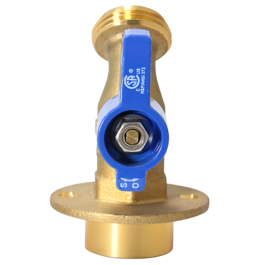  3/4 in FPT x 3/4 in GHT 1/4 Turn Hose Bibbs with Flange 3/4" MHT x 3/4" MIP Hose-to-Pipe Adapter Measuring 3/4 inch x 3/4 inch Specifically Hose BibbHose-to-Pipe Adapter