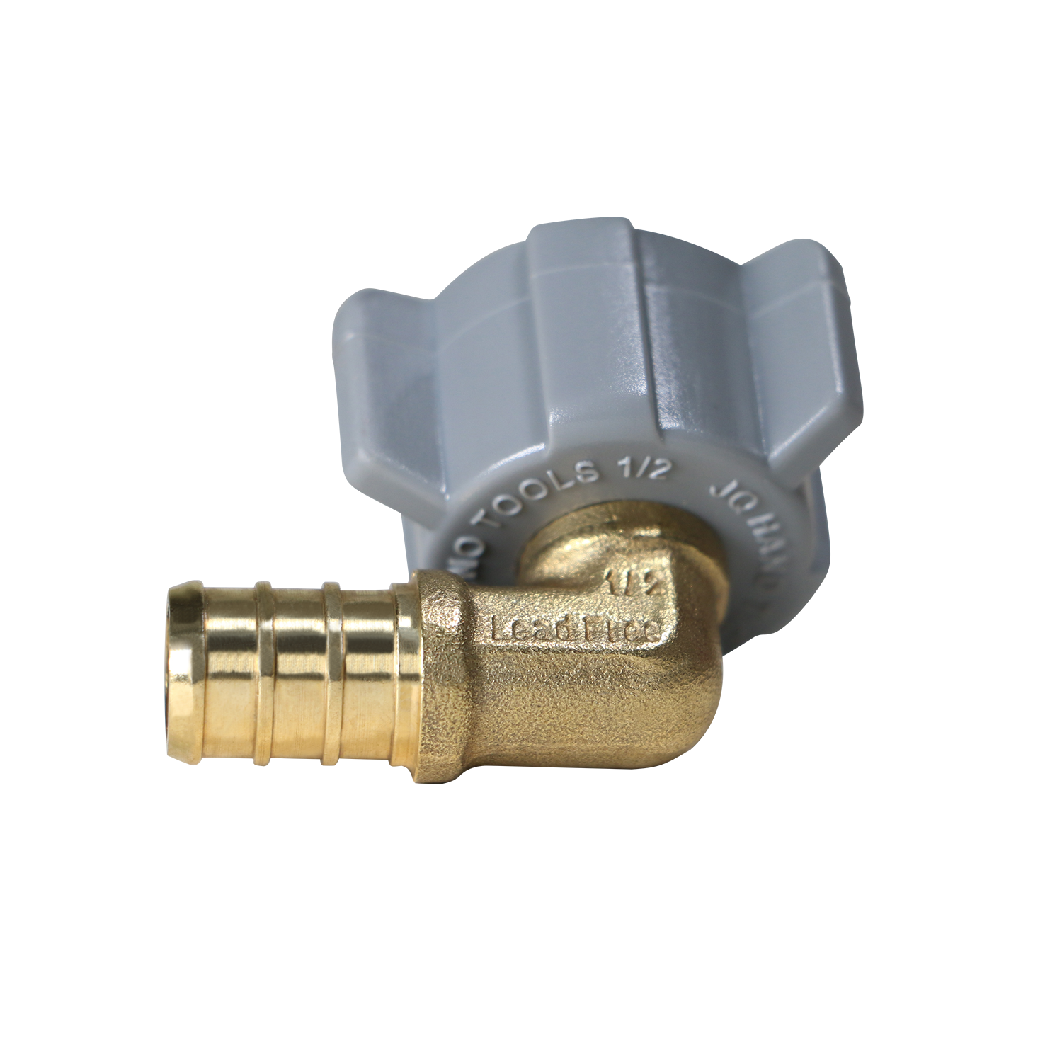 Pex x FNPT Elbow Swivel Adapter Measuring 1/2 Inch Pex x 1/2 Inch FNPT Swivel Elbow Specifically Pex Barb Crimp FNPT
