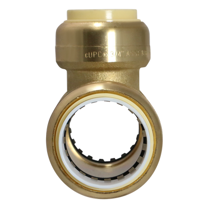  3/4" PVC x 3/4" PVC x 3/4" CTS Push Fit Tee 3/4 Inch Push To Connect Tee 1" PVC x 1" PVC x 1" CTS Push Fit Tee 1 Inch Push To Connect Tee Measuring 3/4" PVC x 3/4" PVC x 3/4" CTS Specifically Push Fit PVC to CTS TeePush Fit PVC to CTS Tee