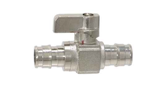 Pex A Mini Straight Valve Measuring 1/2" x 1/2" Pex A Expansion Mini Straight Valve Specifically Pex A Expansion Mini Straight Valve