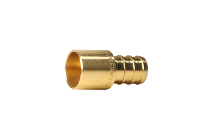  Pex Barb Crimp x Male Sweat Adapter Measuring Pex B 1/2" x 1/2" Male Sweat Adapter Specifically Pex Barb Crimp Male Sweat Adapter