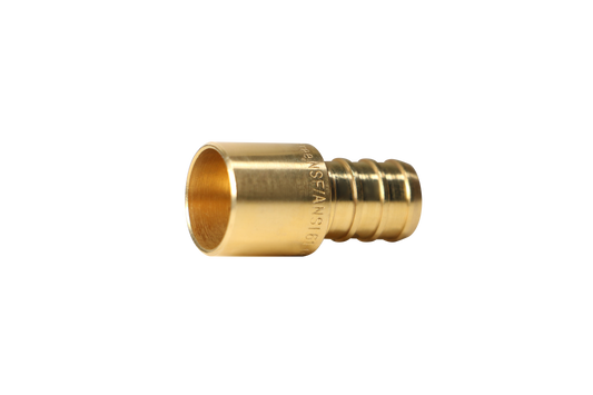  Pex Barb Crimp x Male Sweat Adapter Measuring Pex B 1/2" x 1/2" Male Sweat Adapter Specifically Pex Barb Crimp Male Sweat Adapter