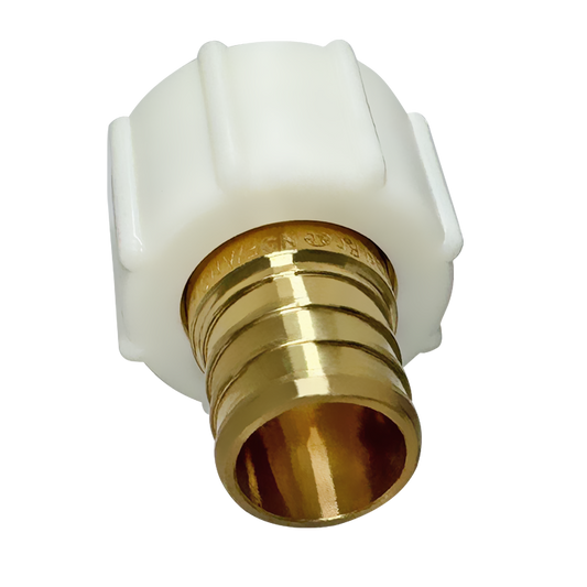 3/4 Inch Pex x 3/4 Inch Female Swivel Adapter Measuring QTY 5 Specifically Pex Barb Crimp FNPT