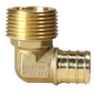 Pex Barb Crimp x Male NPT Elbow Measuring 1/2 inch Pex B x 1/2 inch MNPT Elbow Specifically Pex Barb Crimp MNPT Elbow