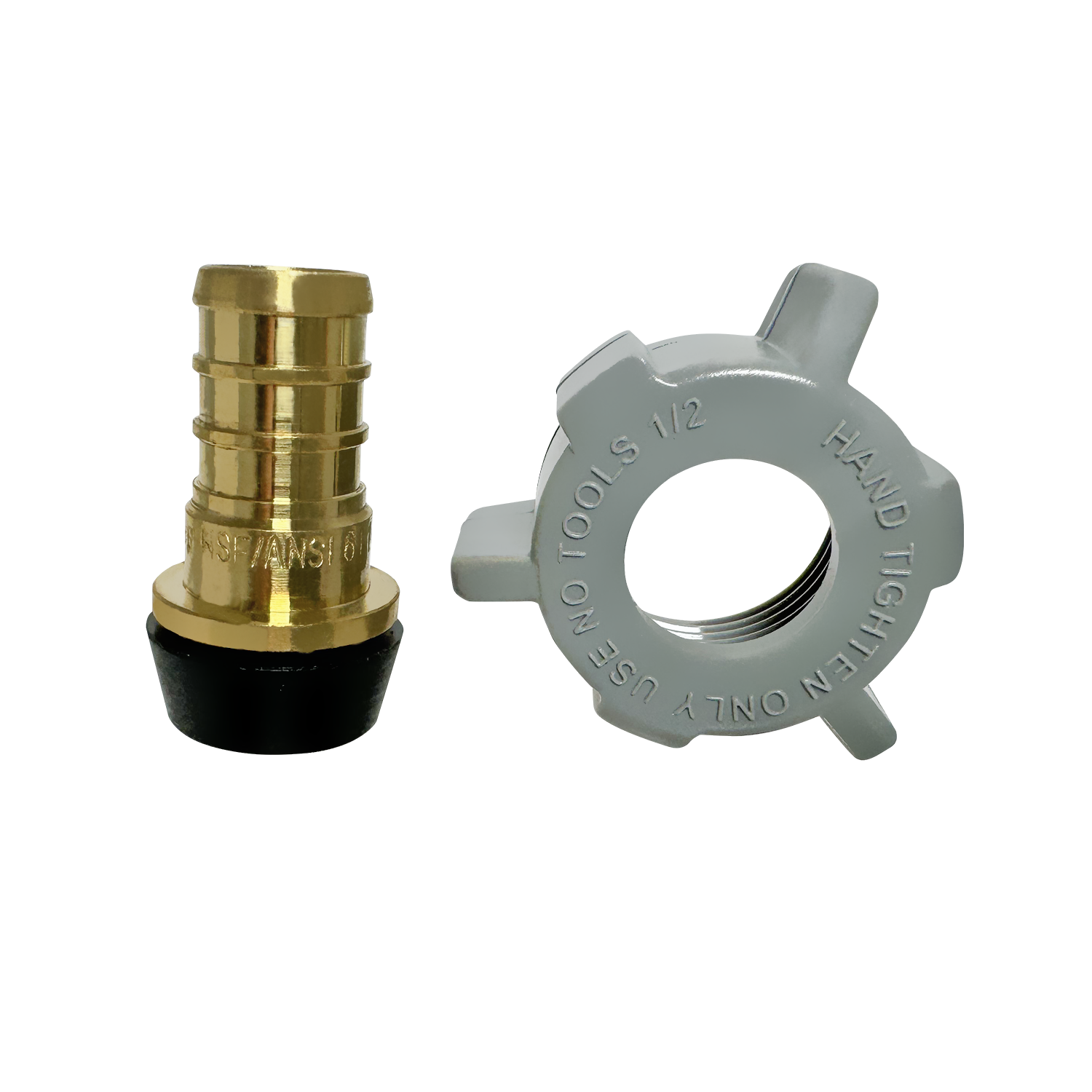  Pex x FNPT Swivel Adapter Measuring Pex B 1/2" x 1/2" FNPT Swivel Specifically Pex Barb Crimp FNPT