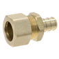  Pex Barb Crimp x OD Compression Transition Straight Adapter Measuring Pex B 1/2" x 3/8" OD Compression Specifically Pex Barb Crimp Adapter