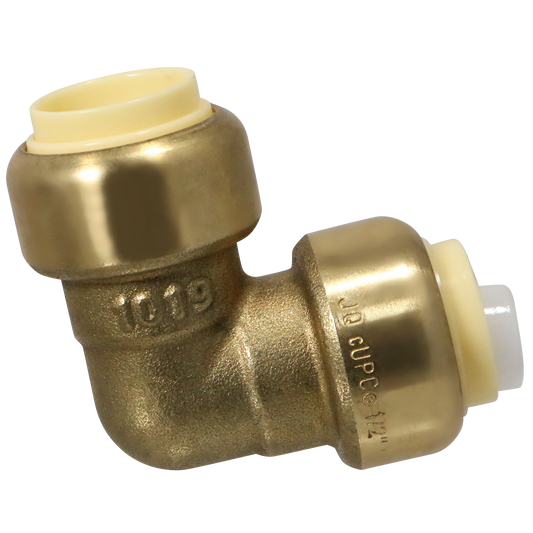 Push to Connect 1/2 inch Elbow Push Fit Elbow 3/8 Inch OD Compression x 3/8 Inch OD Compression x 5/8 Inch OD Compression Dual Valve Compression Dual Straight Valve Measuring 1/2 inch Specifically Push Fit ElbowCompression Valve
